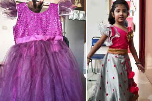 Frock and Lehanga Blouse